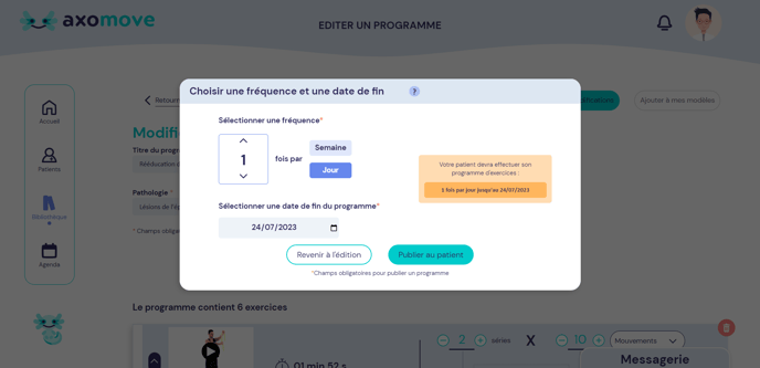 praticien - publier au patient