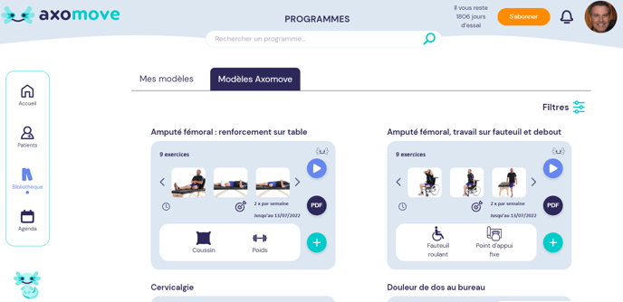 quest-ce quun programme modèle Axomove - praticien