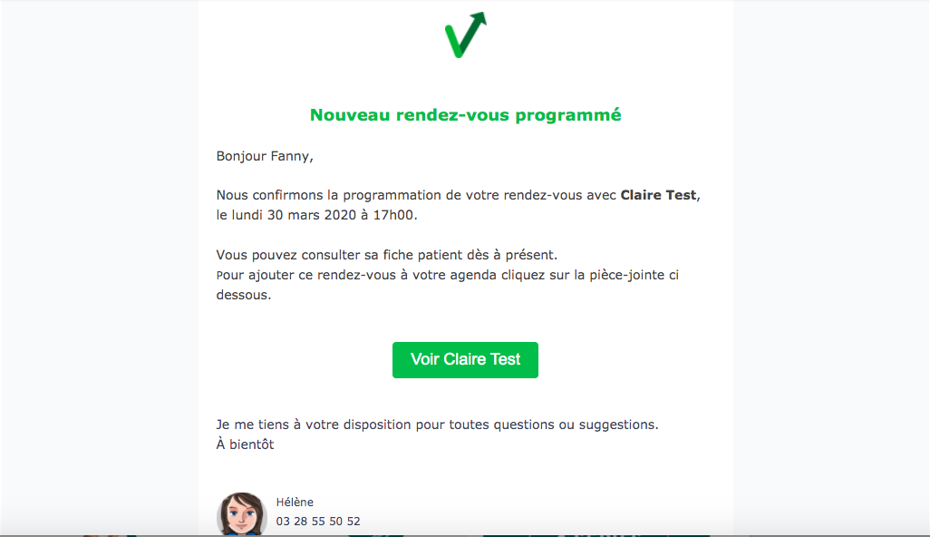 mail pour prendre contact avec quelqu un